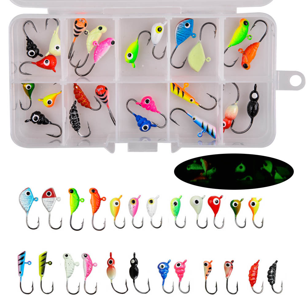 Fishing Equipment Shop - 24Pcs ice fishing gear Kit Luminous
