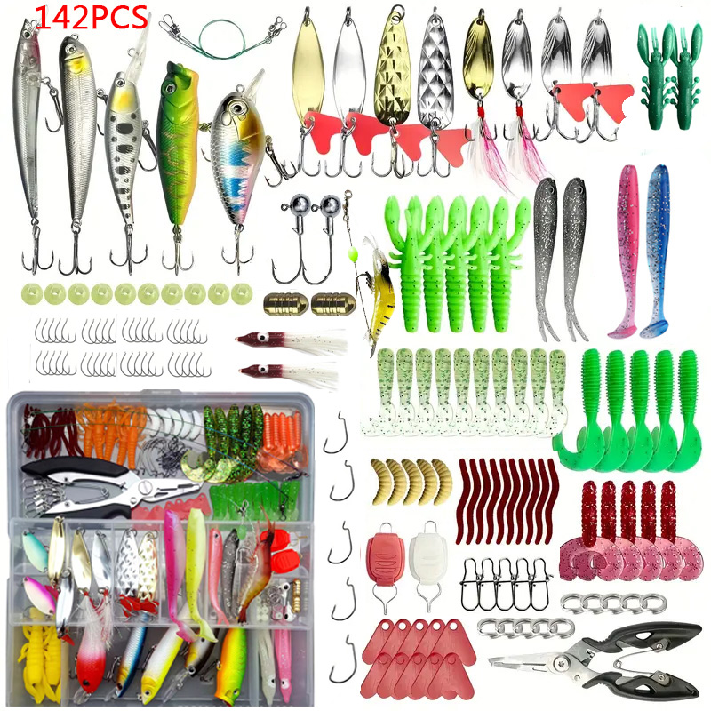 Fishing Equipment Clearance - Fishing Lure Set 18/21/59/142pcs Mixed VIB