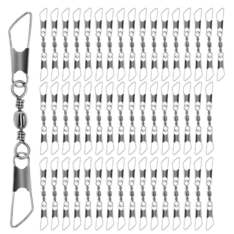 Saltwater Fishing Hook - 340F 50pcs Bearing Rolling Swivels Swivels