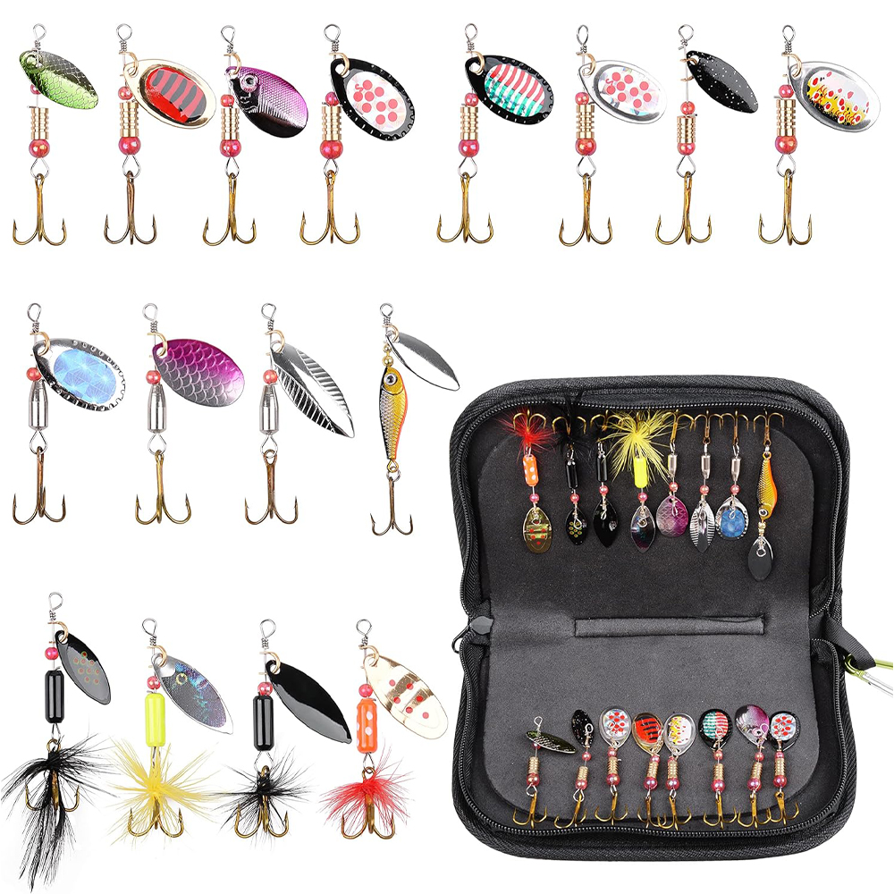 Fishing Equipment Clearance - 5/10/16Pcs Spinner Fishing Lures Spinner bait
