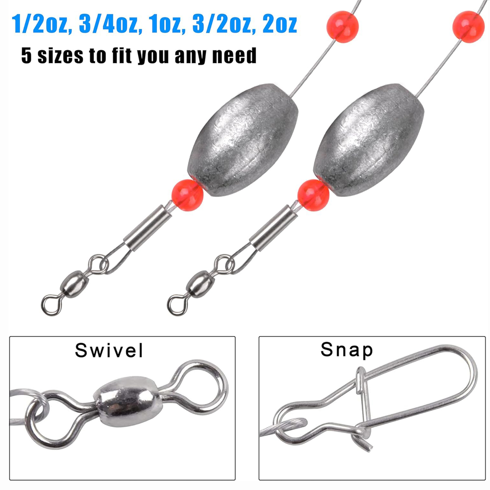 2Pcs Fishing Egg Sinker Weight - Fishing Equipment Shop avaliação e preço