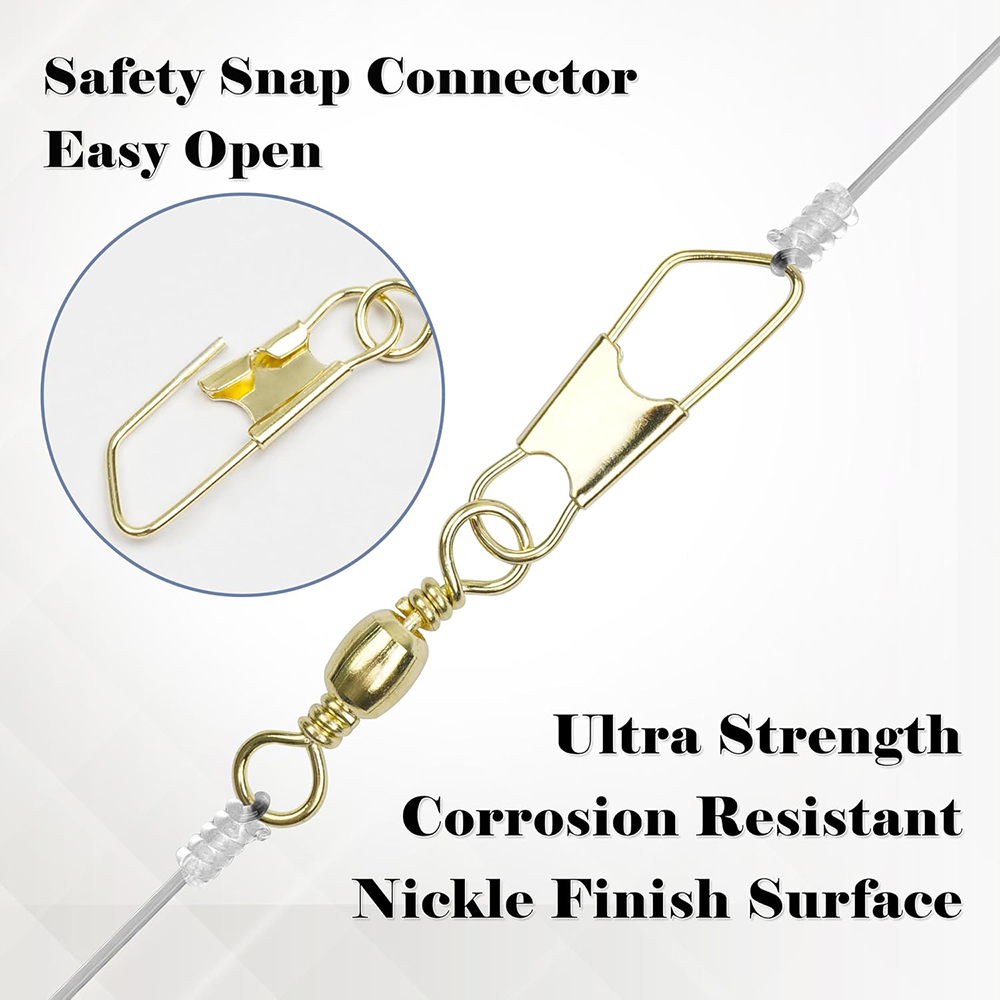 50Pcs Gold Fishing Barrel Swiv - Fishing Equipment Shop avaliação e preço