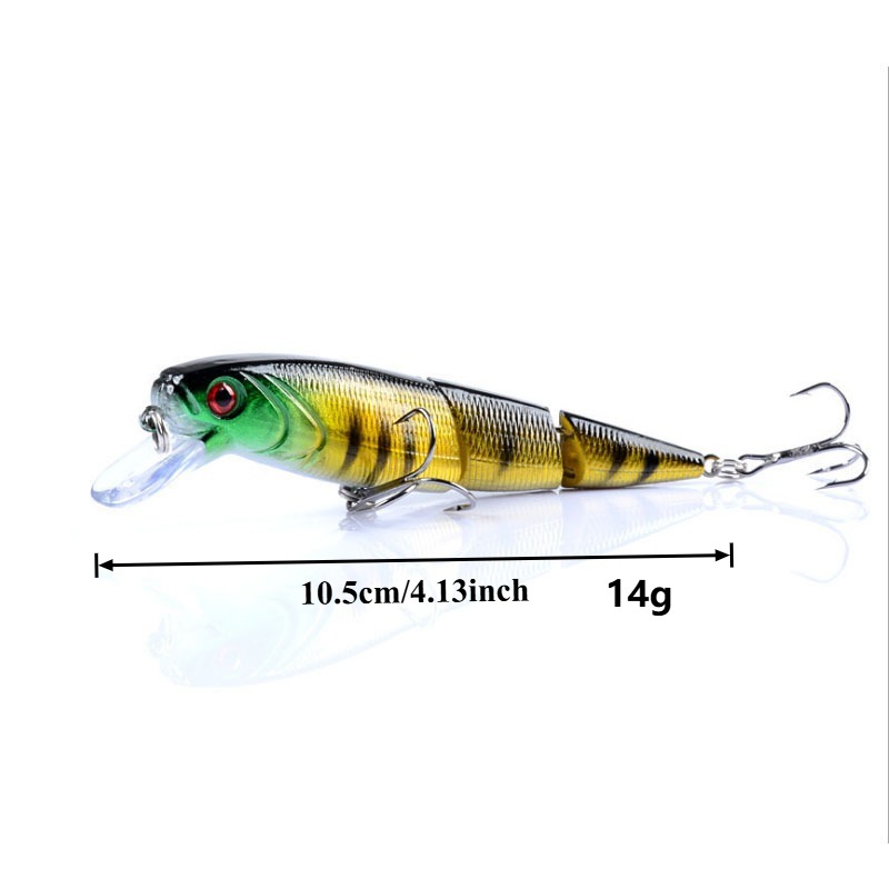 1PC 10.5cm14g Multi Section Se - Fishing Equipment Clearance avaliação e preço