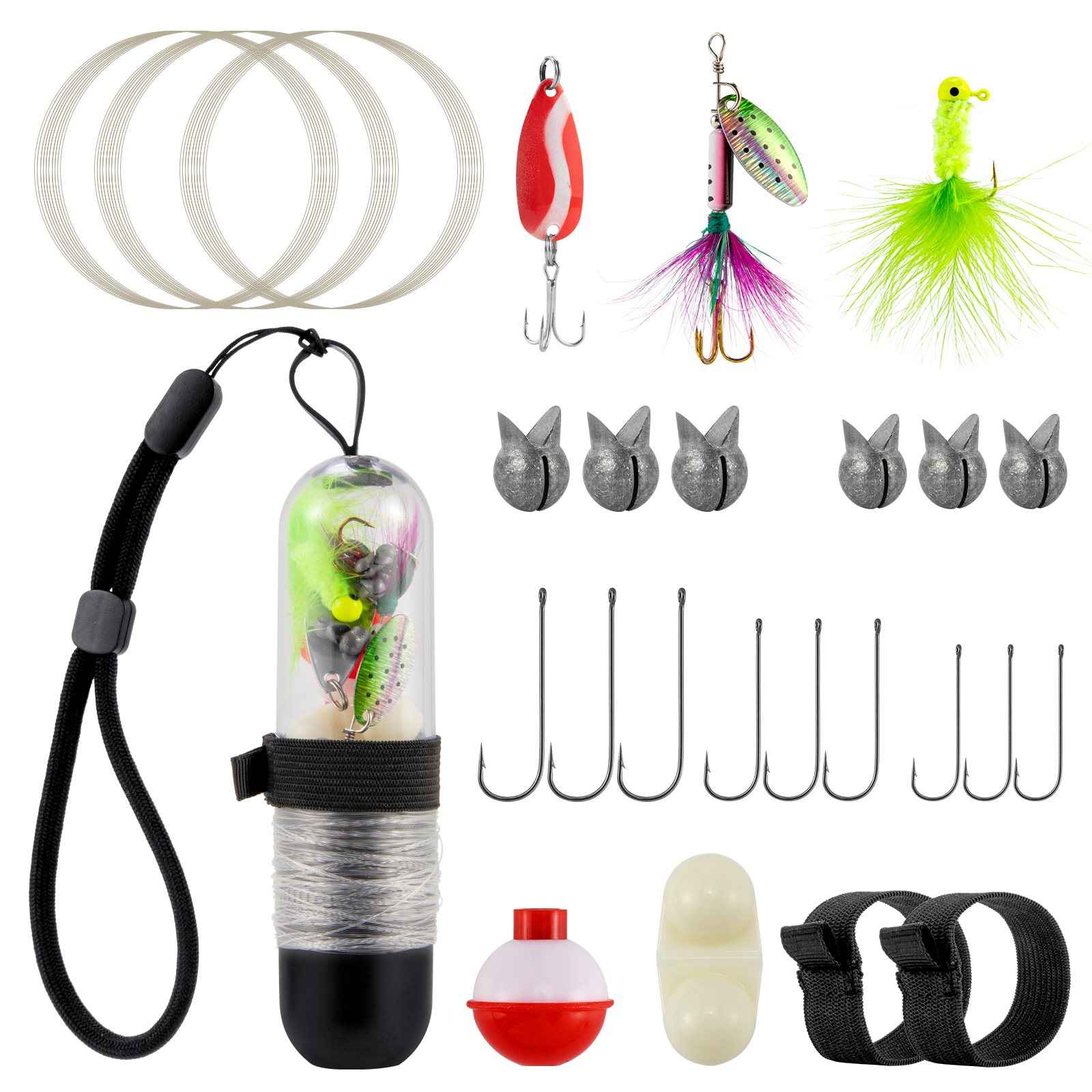 25pcs Survival Fishing Kit Poc - Jig Head Lure avaliação e preço