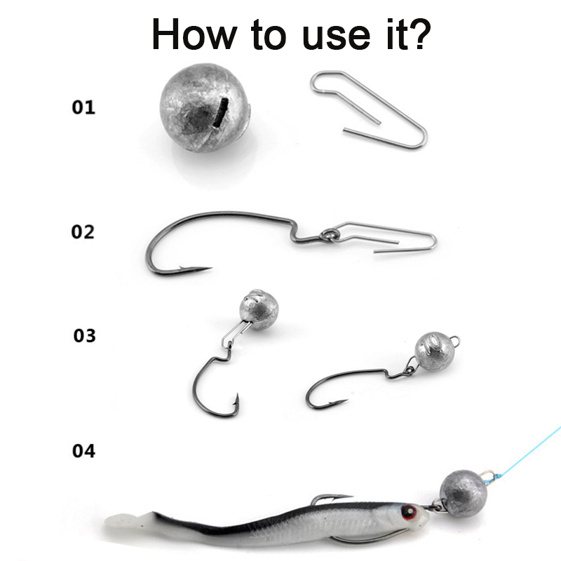 Simpleyi 5pcs/Lot Lead Weight  - Jig Head Lure avaliação e preço