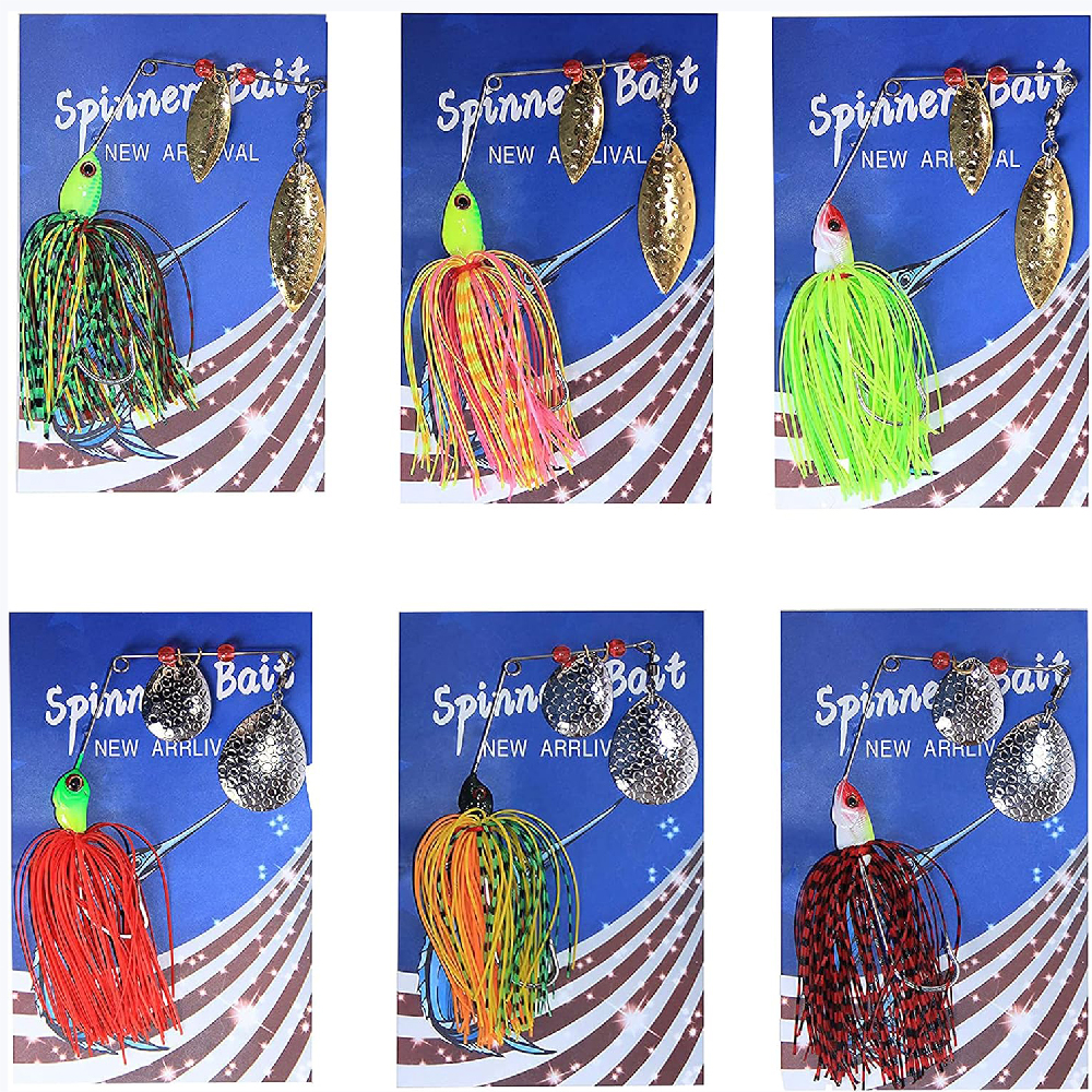 6pcs Spinnerbait Fishing Lures - Fishing Equipment Shop avaliação e preço
