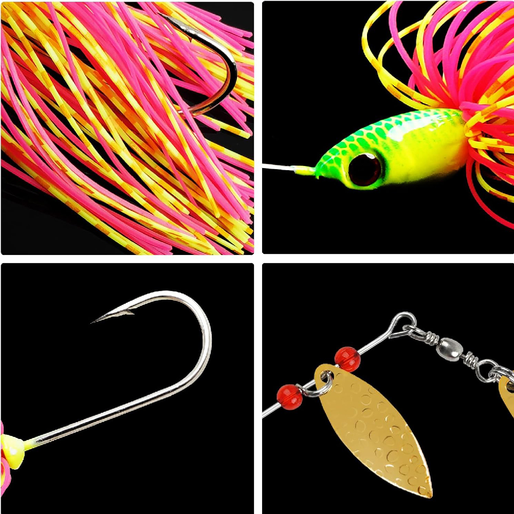 6pcs Spinnerbait Fishing Lures - Fishing Equipment Shop avaliação e preço