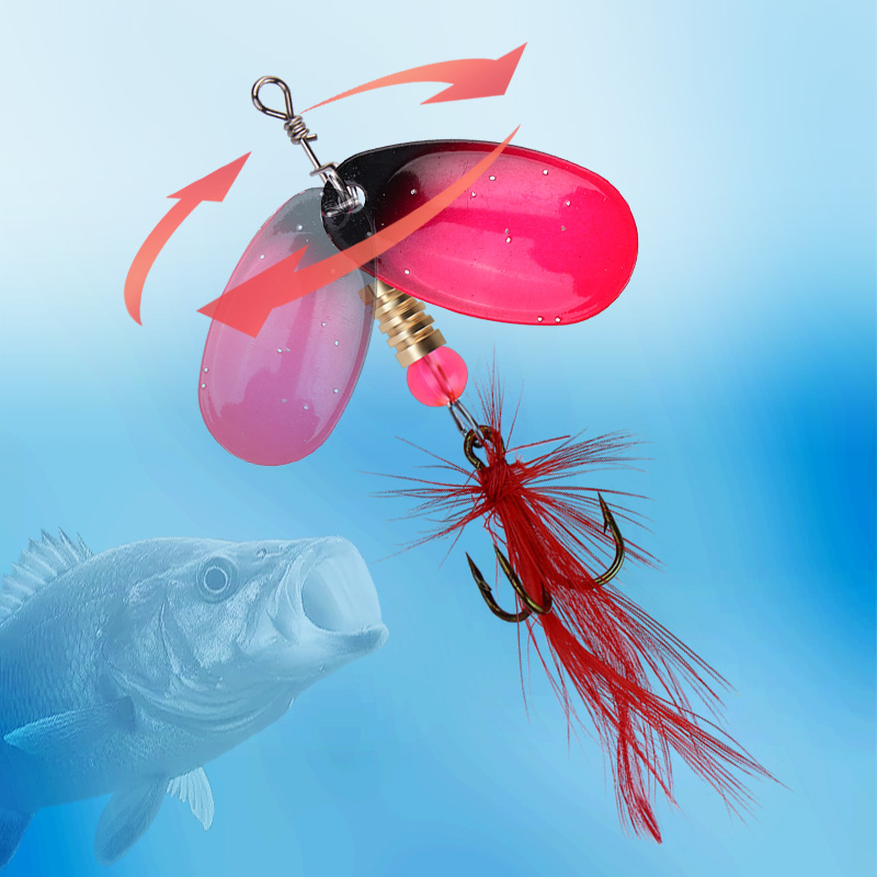 WEIHE 10pcs Feathered Spoon Lu - Fishing Equipment Clearance avaliação e preço