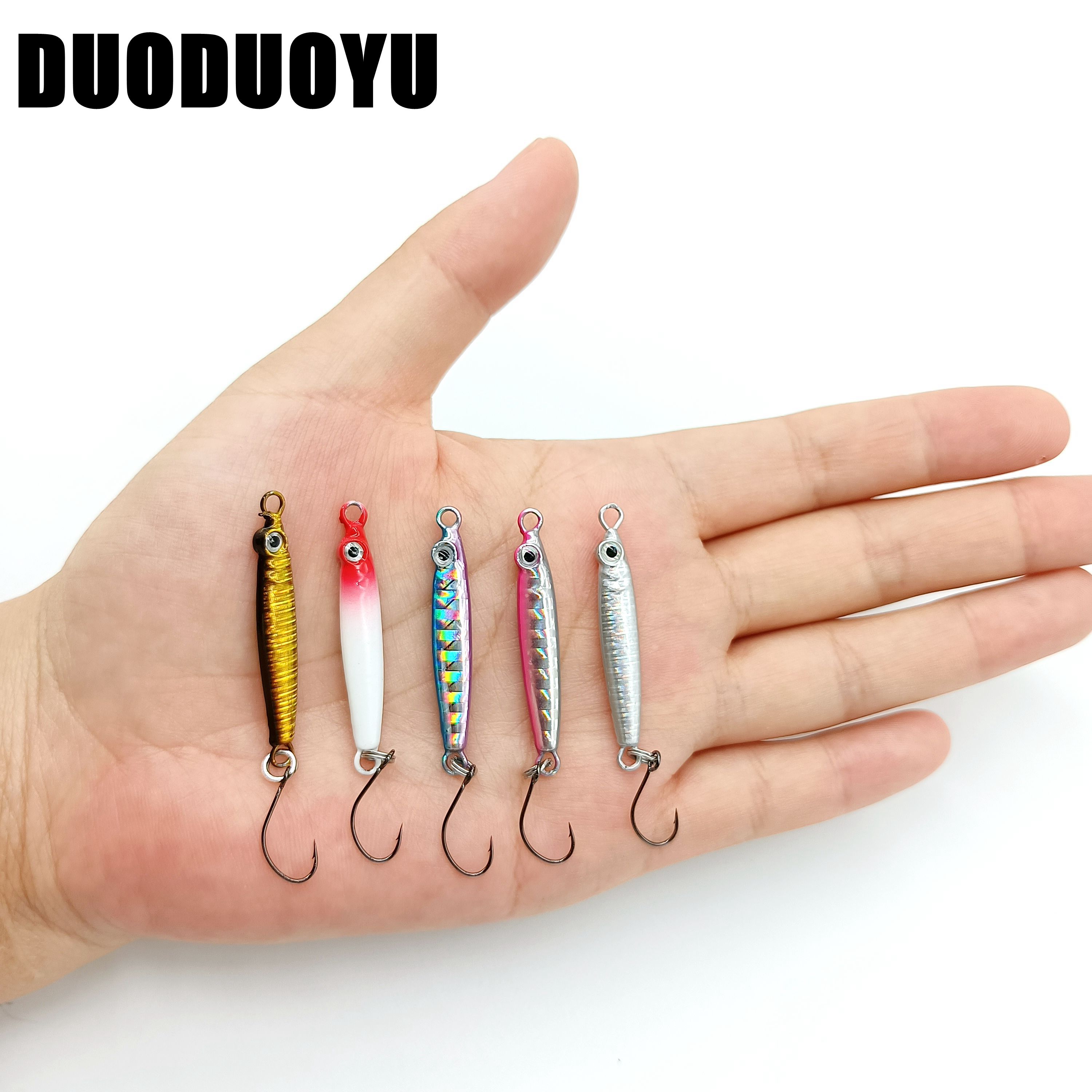 DUODUOYU 5PCS Mini  Metal Jig  - Jig Head Lure avaliação e preço
