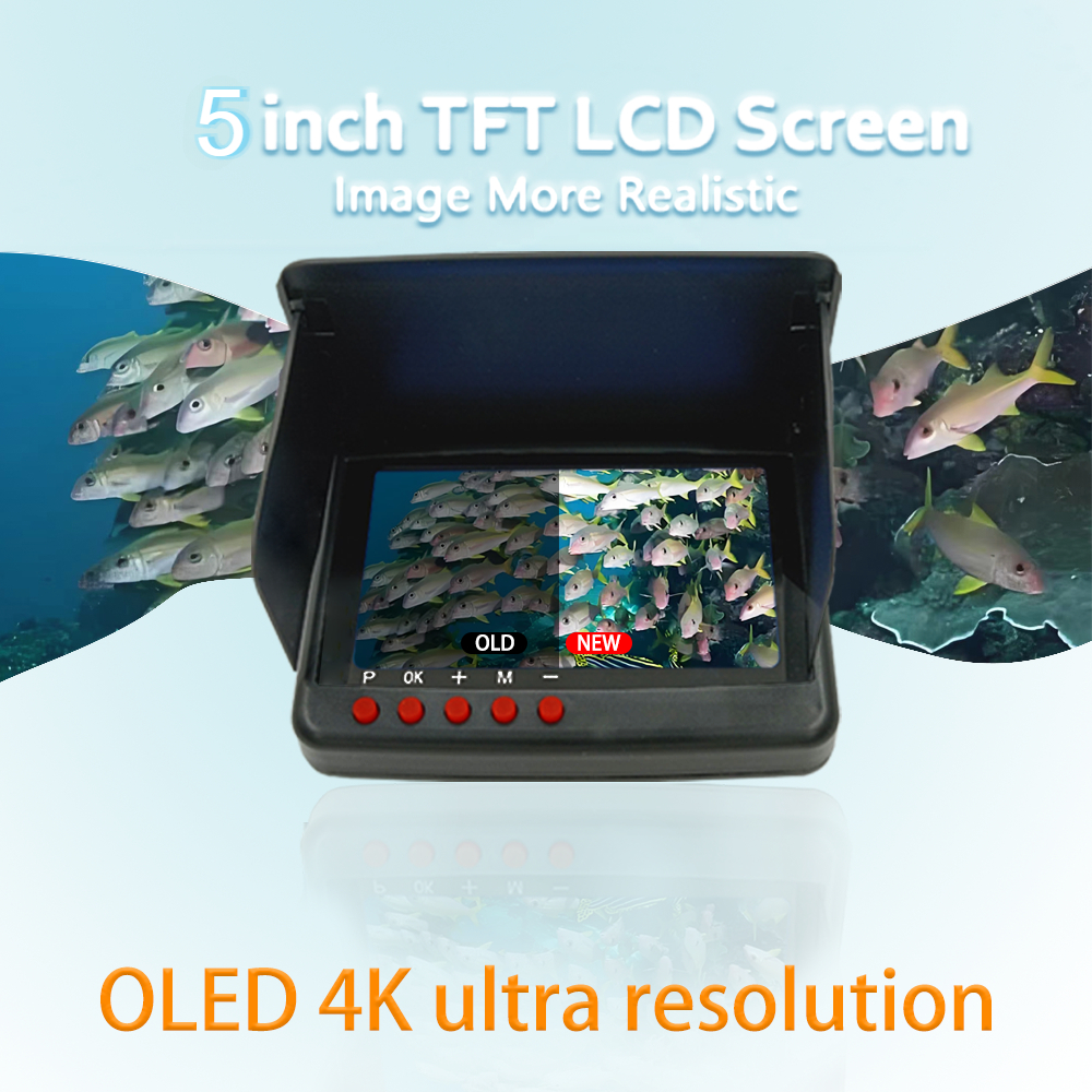 YS5A 5 Inch DVR 4K Resolution  - Underwater Fishing Camera avaliação e preço