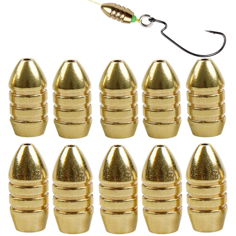 10Pcs Brass Fishing Weight Cop - Fishing Equipment Shop avaliação e preço