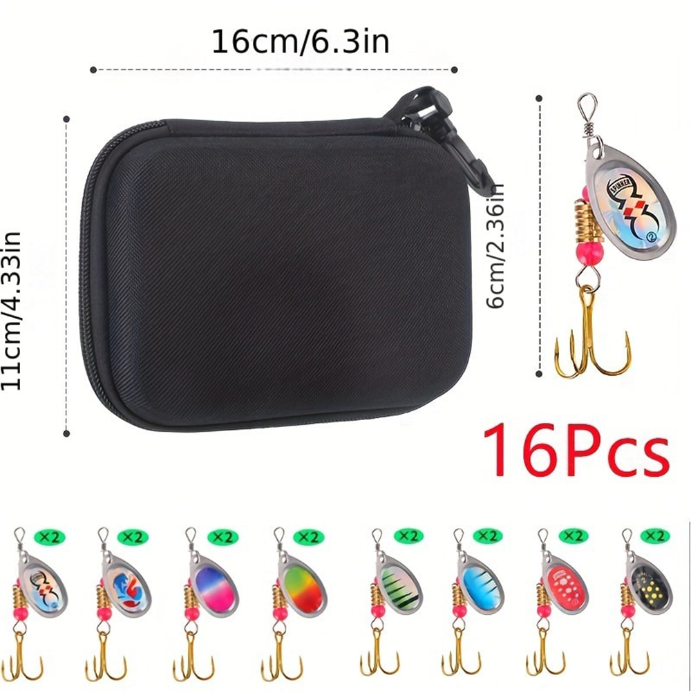 16pcs Metal Spinner Bait Fishi - Fishing Equipment Clearance avaliação e preço