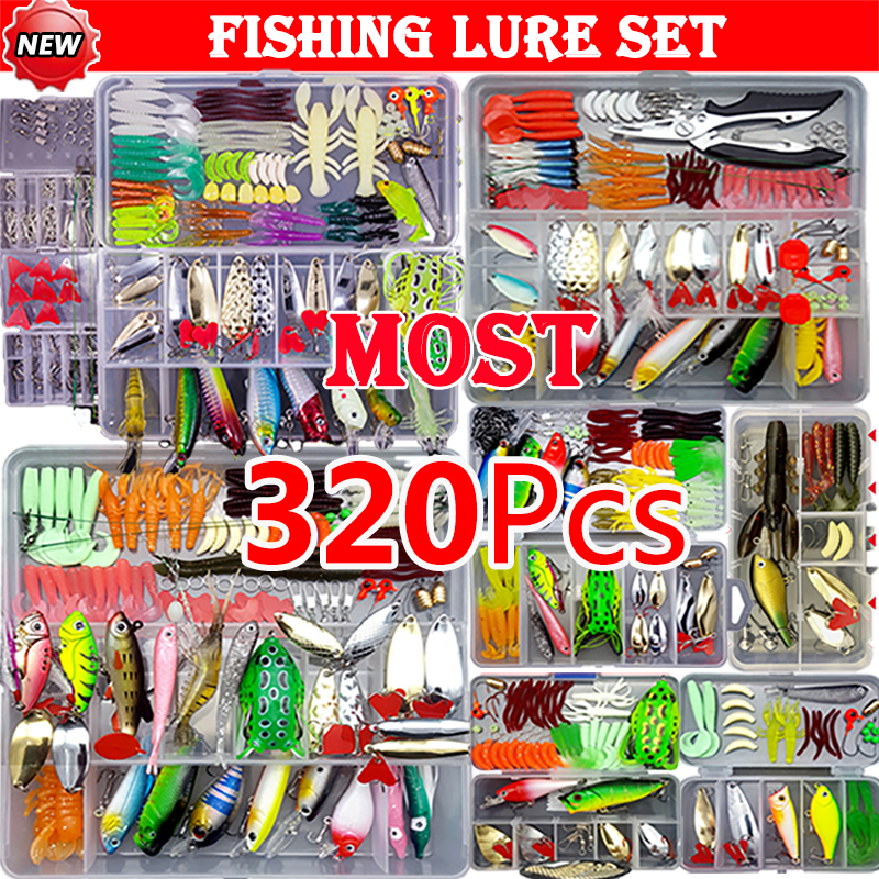 Fishing Lure Kit Soft and Hard - Fishing Equipment Clearance avaliação e preço