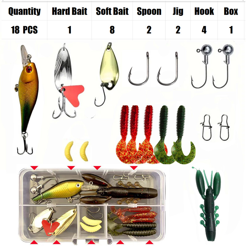Fishing Lure Set 18/21/59/142p - Fishing Equipment Clearance avaliação e preço