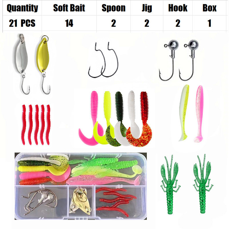 Fishing Lure Set 18/21/59/142p - Fishing Equipment Clearance avaliação e preço
