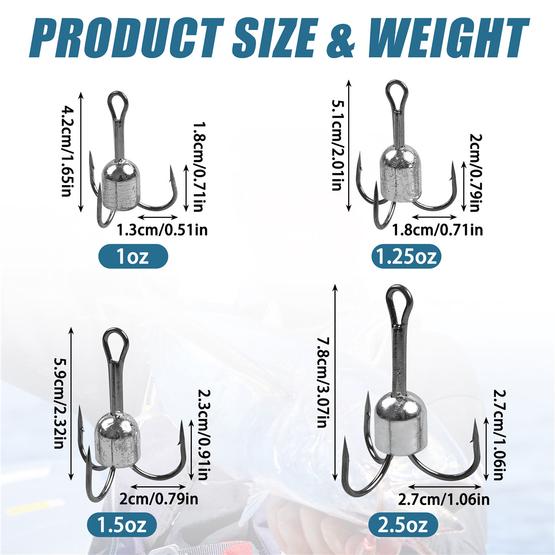10PCS Snagging treble hooks We - Fishing Equipment Shop avaliação e preço