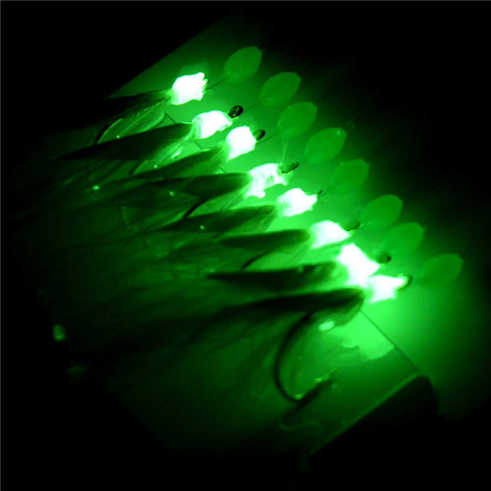 24Pcs=3Packs  8 in 1 Feather F - Fishing Equipment Shop avaliação e preço