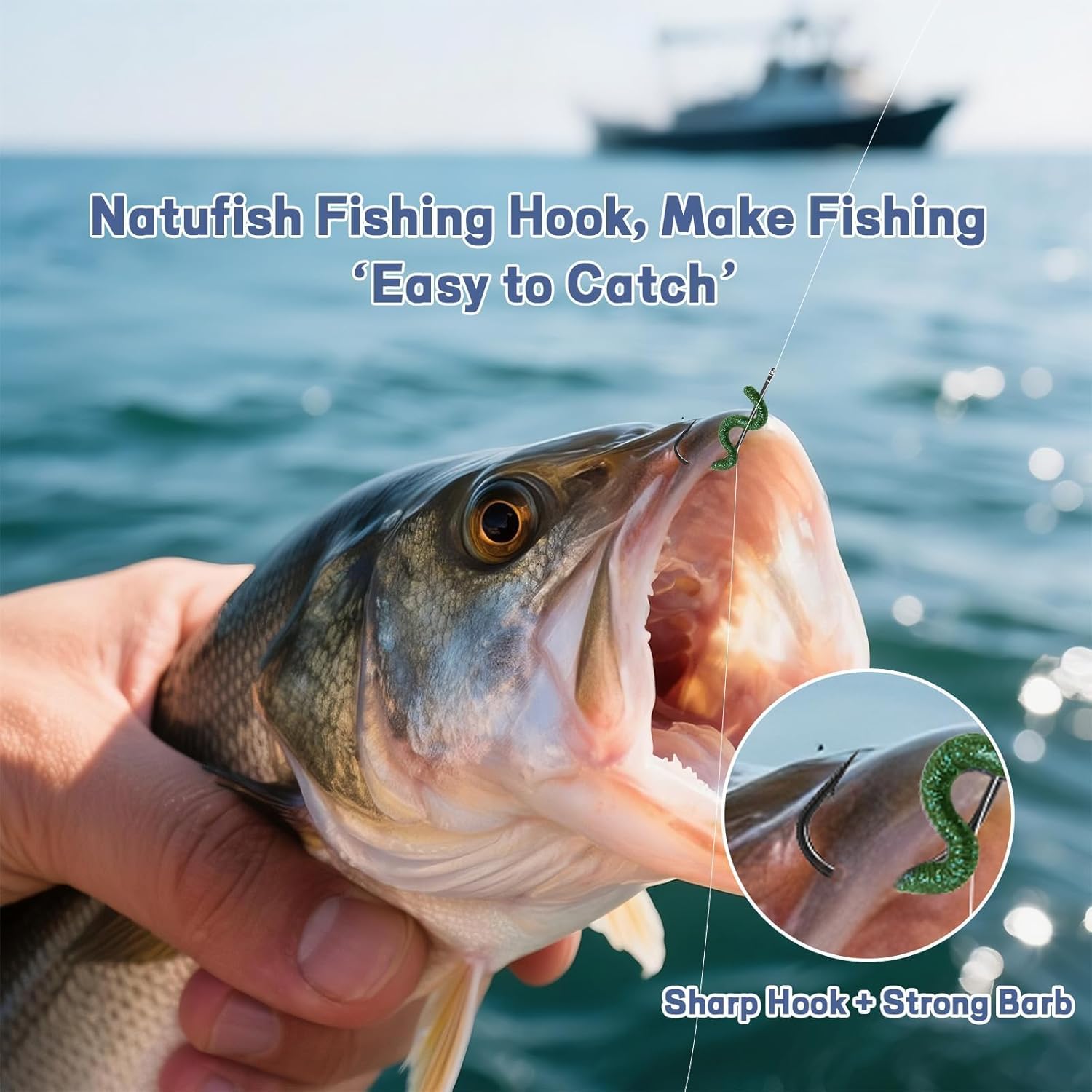 50Pcs High Carbon Steel Fishin - Saltwater Fishing Hook avaliação e preço