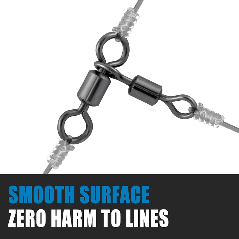 PRO BEROS 50Pcs 3 Way Swivels  - Saltwater Fishing Hook avaliação e preço
