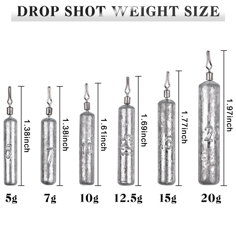 24pcs/lot Drop shot rigs Lead  - Fishing Equipment Shop avaliação e preço