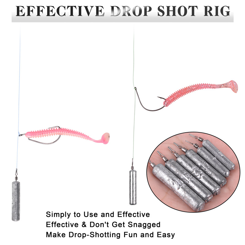 24pcs/lot Drop shot rigs Lead  - Fishing Equipment Shop avaliação e preço
