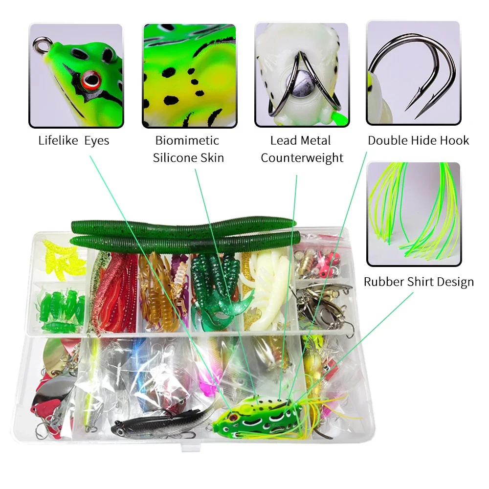 Fishing Lures Set Combo Soft H - Fishing Equipment Clearance avaliação e preço