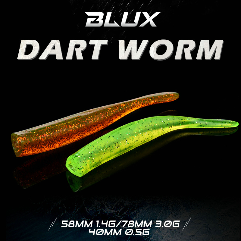 BLUX New Dart Worm Soft Bait 5 - Jig Head Lure avaliação e preço