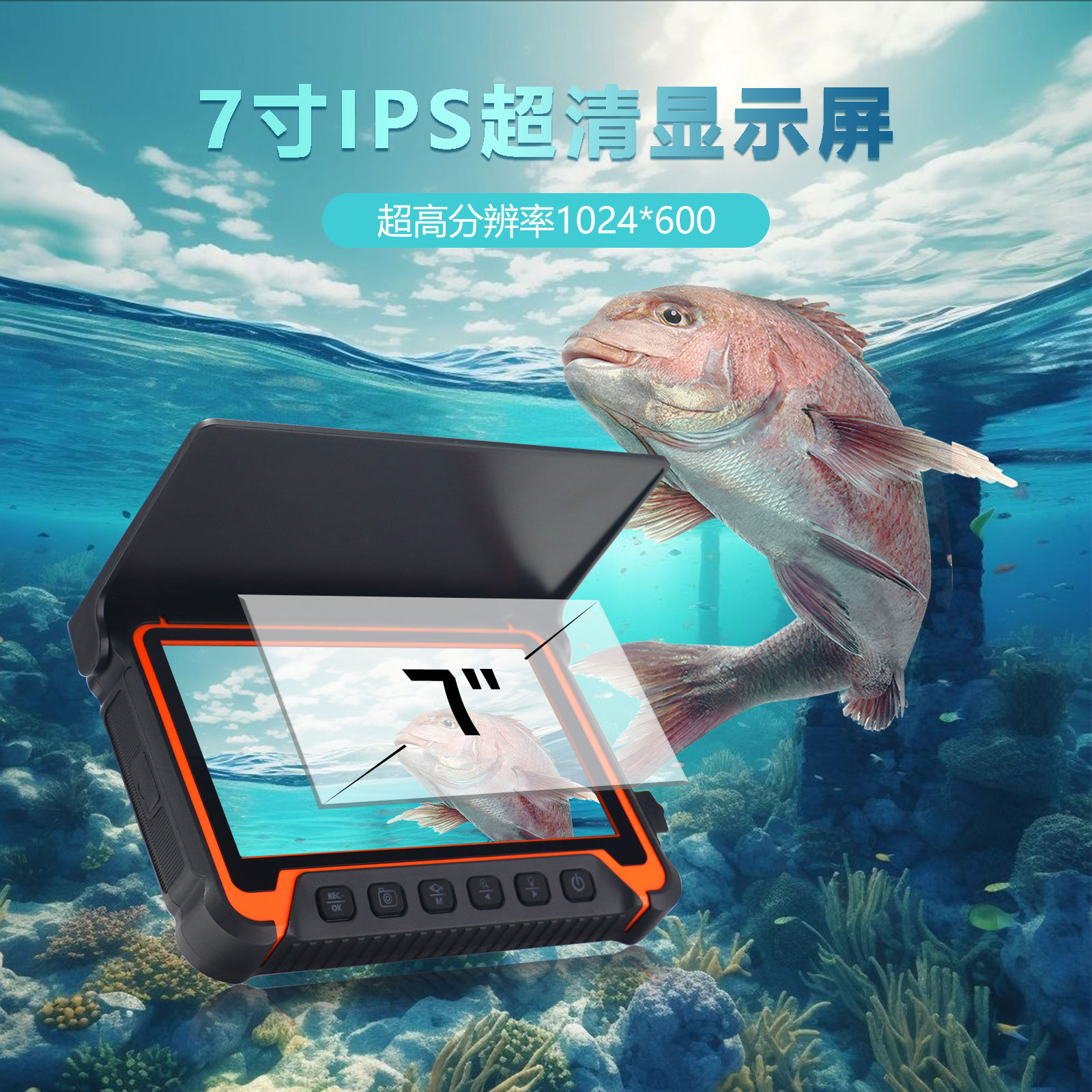 5Inch IPS Screen Underwater 15 - Underwater Fishing Camera avaliação e preço
