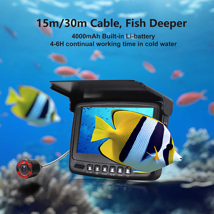 4.3 Inch Screen  Underwater 15 - Underwater Fishing Camera avaliação e preço