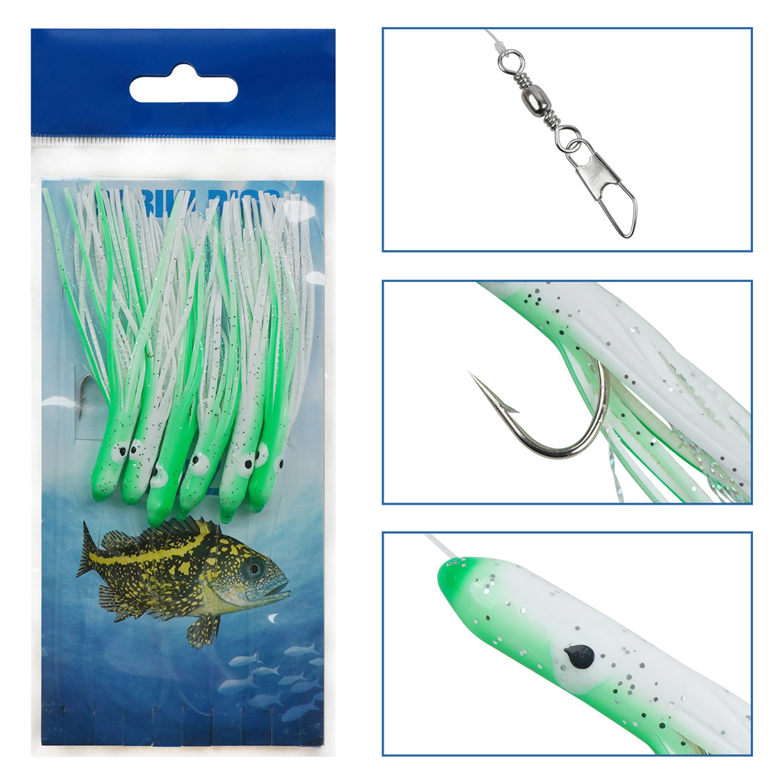 6Packs String Fishing hooks 6- - Fishing Equipment Shop avaliação e preço