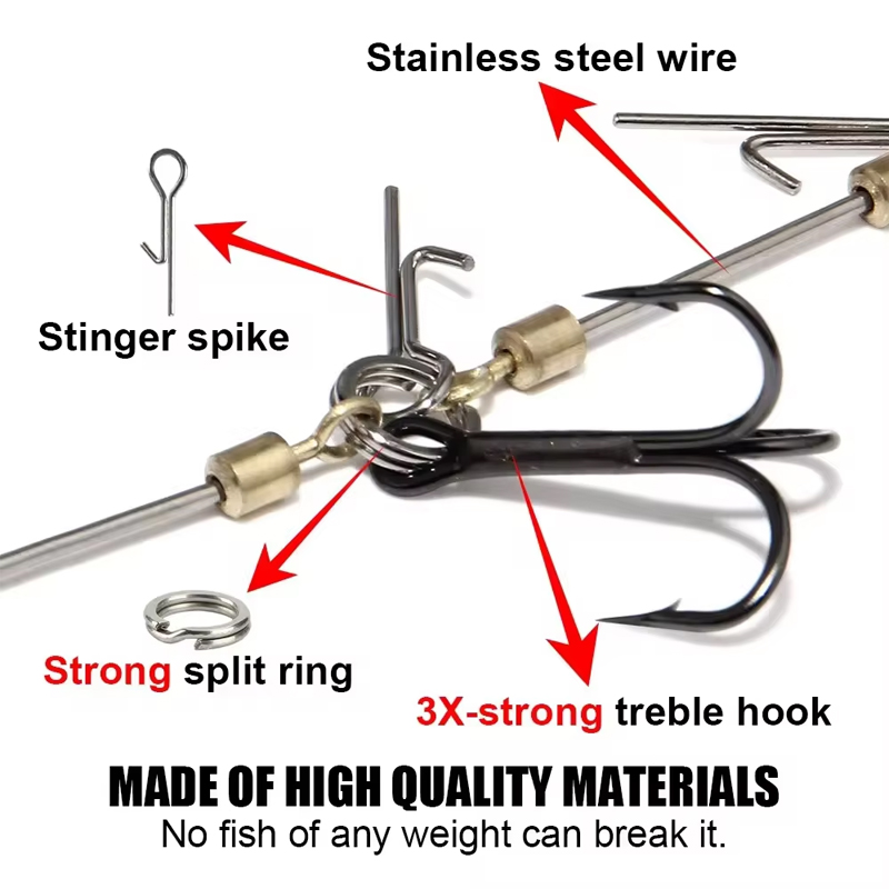 Fishing Hook Rigs Steel Leader - Saltwater Fishing Hook avaliação e preço
