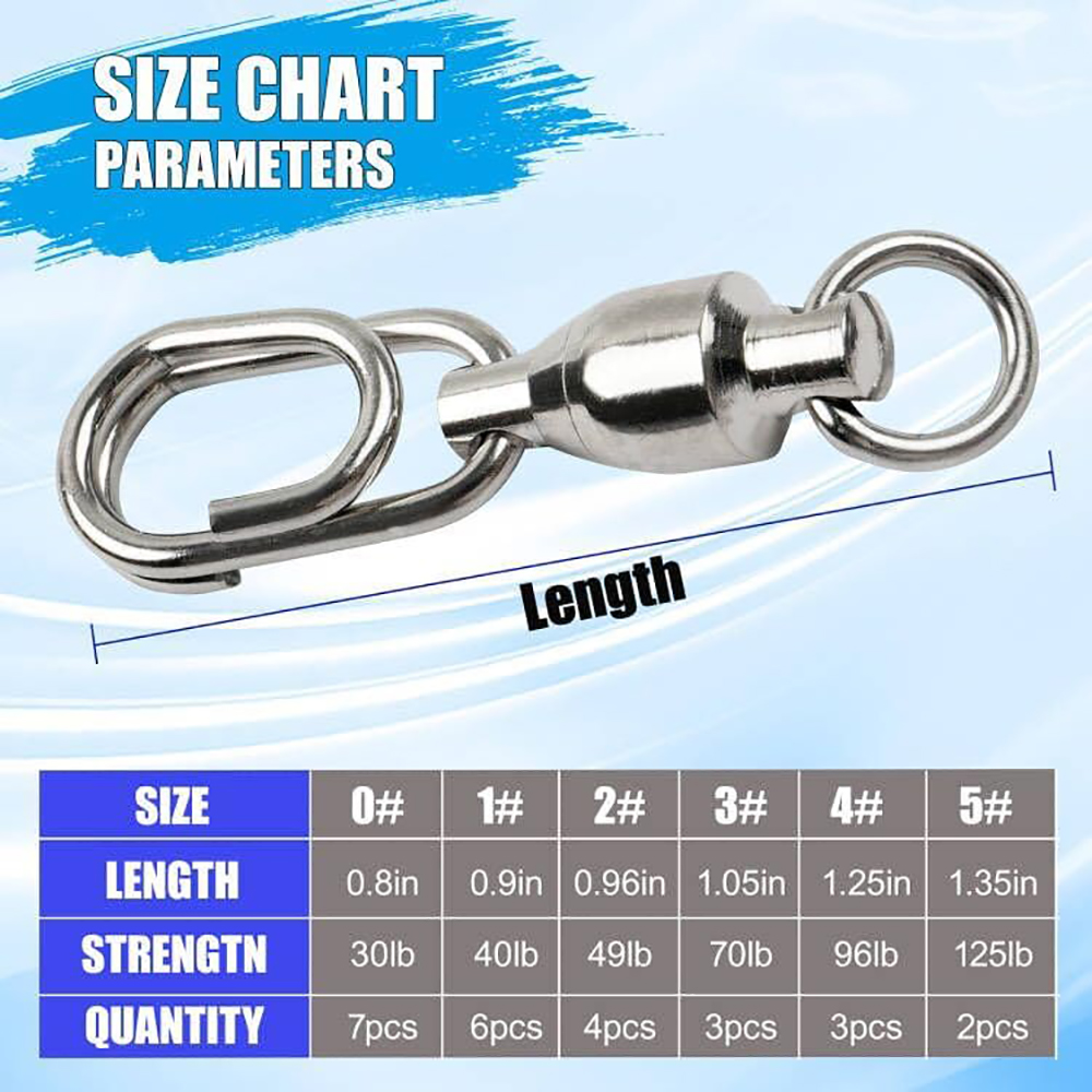 25pcs Ball Bearing Fishing Swi - Fishing Equipment Shop avaliação e preço