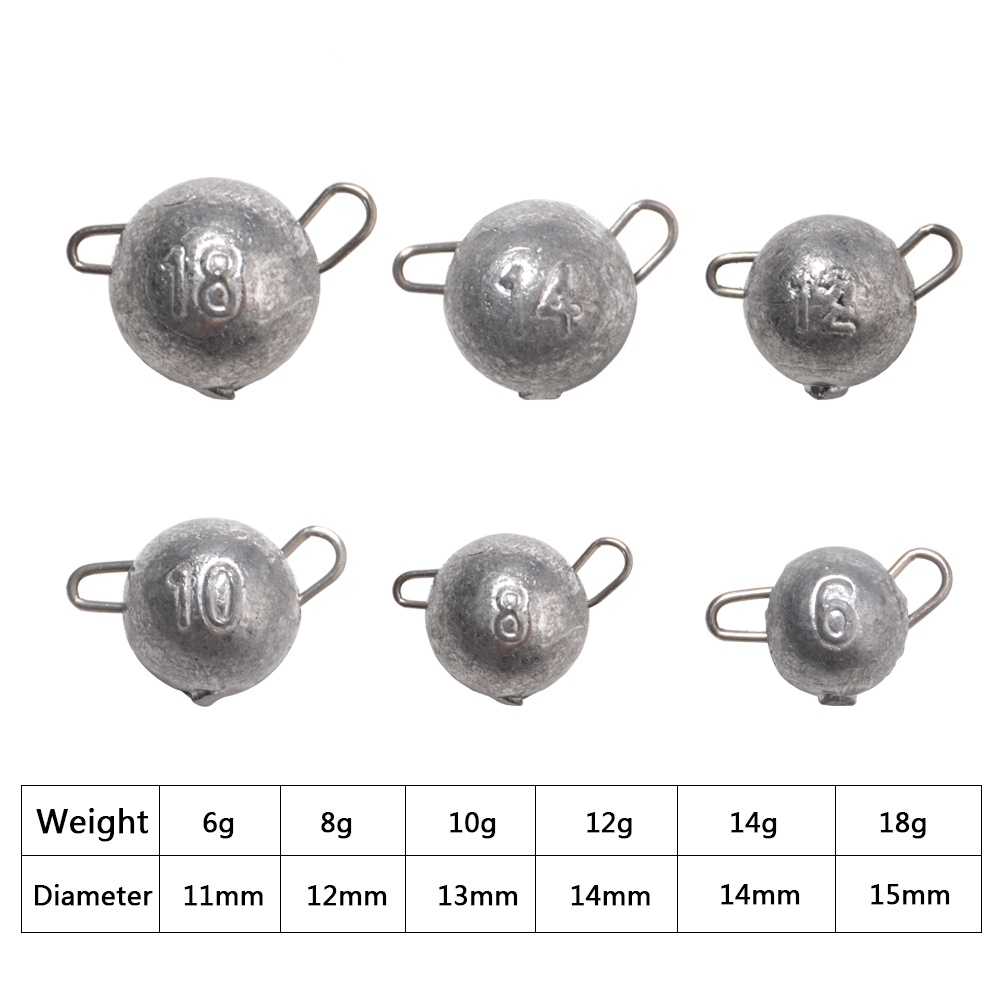 FTK 5pcs Supercontinent Sinker - Jig Head Lure avaliação e preço