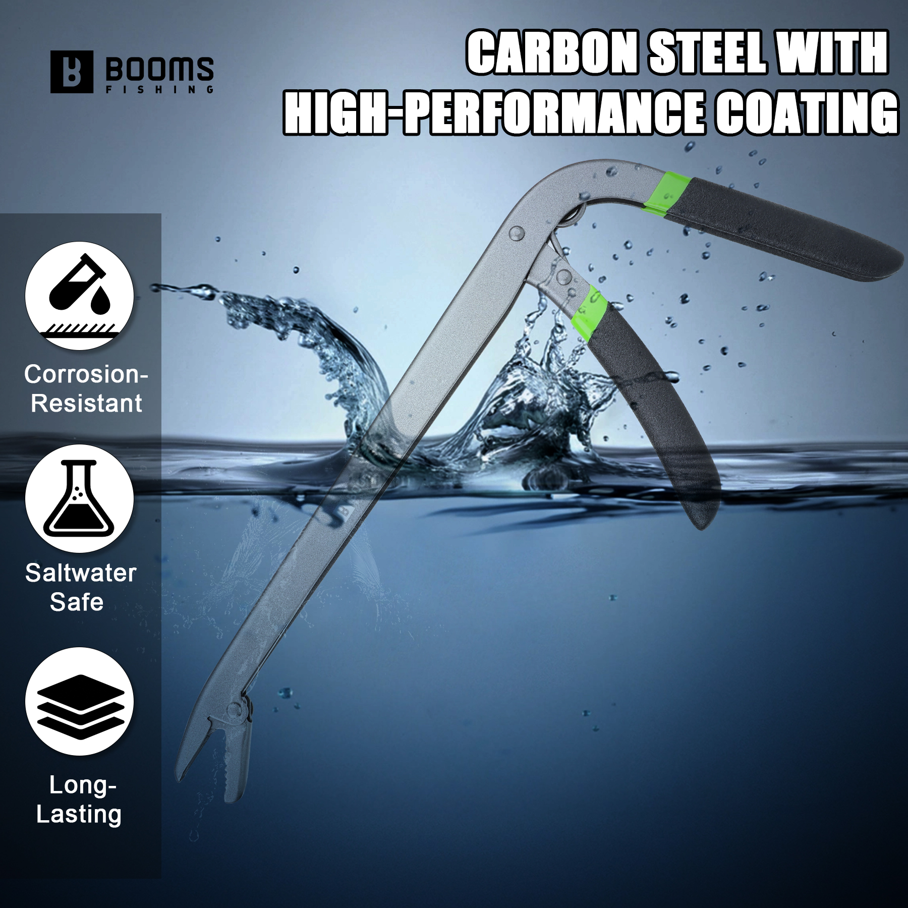 Booms Fishing 25cm Carbon Stee - Saltwater Fishing Hook avaliação e preço