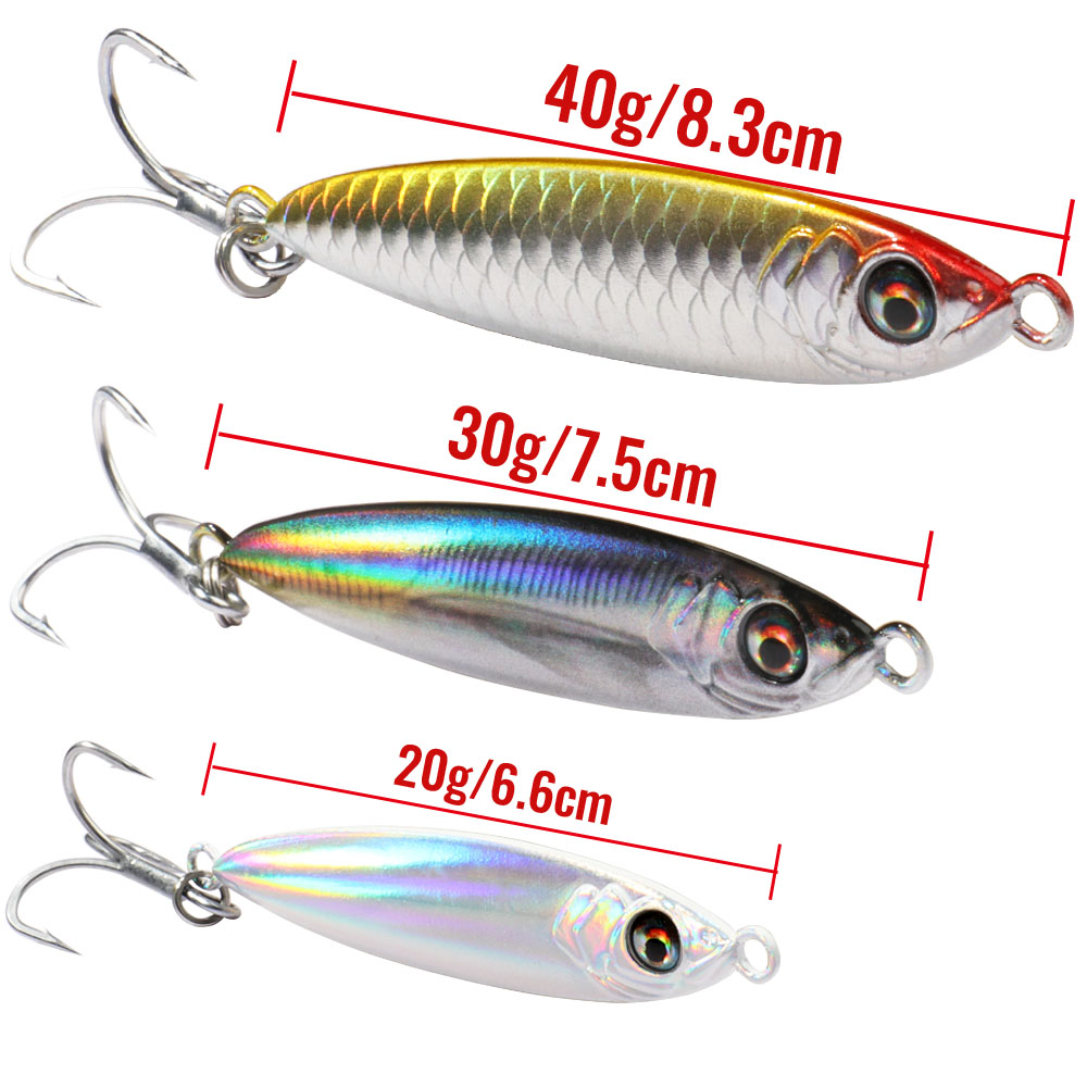 GOBAIT Metal Jig Lure 20g 30g  - Jig Head Lure avaliação e preço