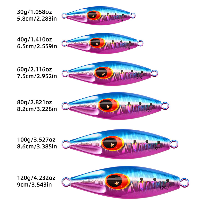 8pcs/lot Metal Jig Fishing Lur - Jig Head Lure avaliação e preço