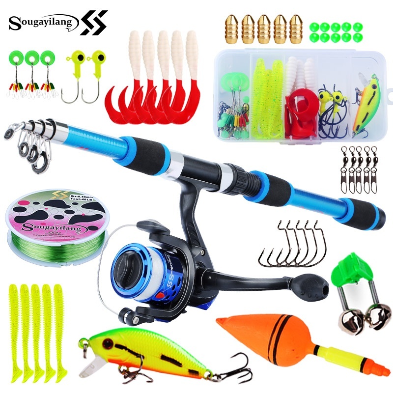 Sougayilang Kids Fishing Pole  - Saltwater Fishing Hook avaliação e preço