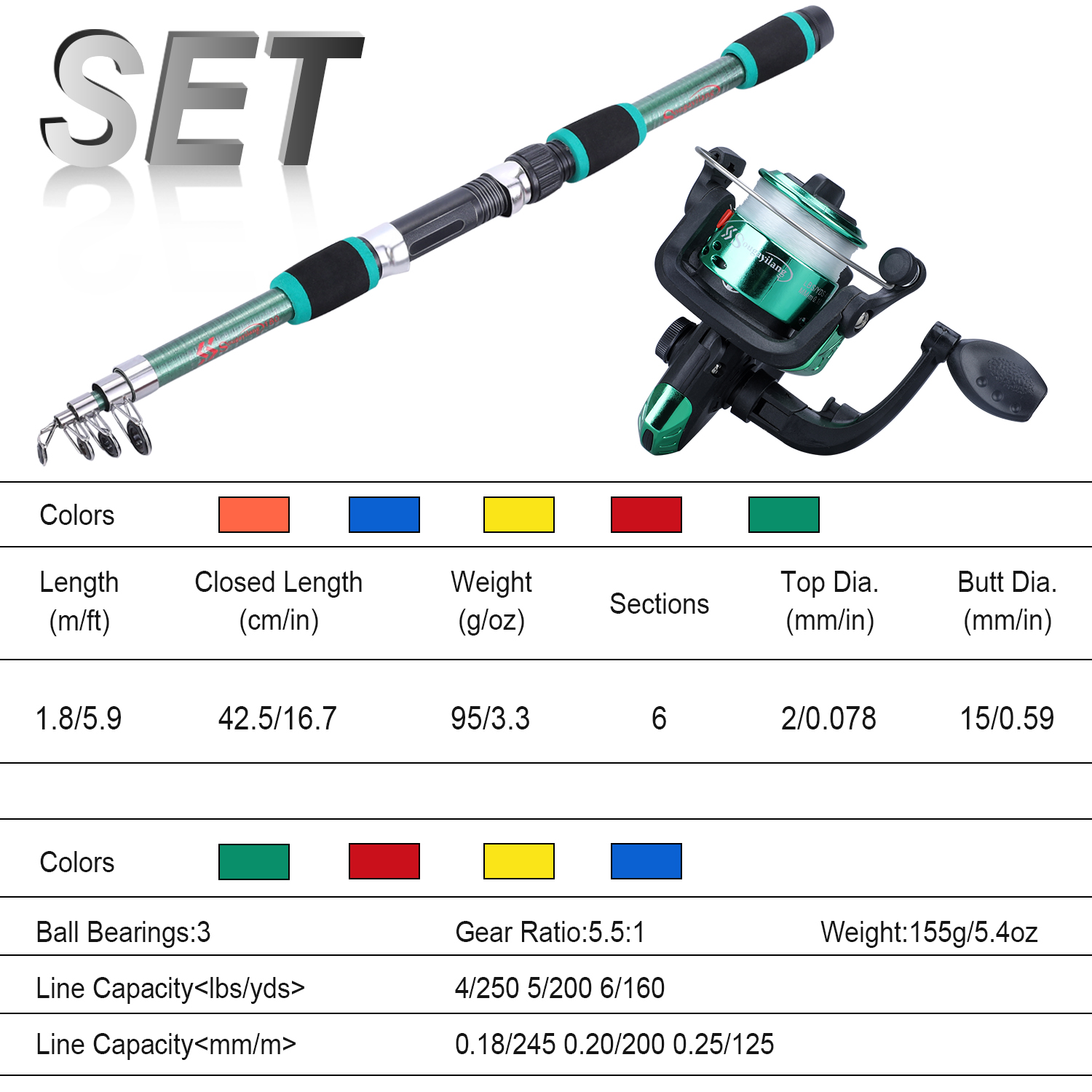 Sougayilang Kids Fishing Pole  - Saltwater Fishing Hook avaliação e preço
