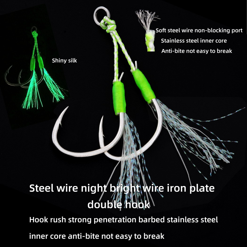 1pcs High quality Metal Night  - Jig Head Lure avaliação e preço